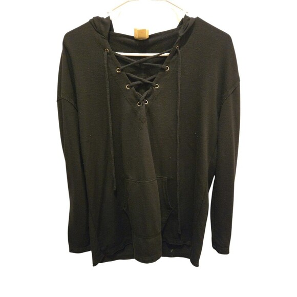 MOSSIMO BLACK HOODIE SZ M - Picture 1 of 5